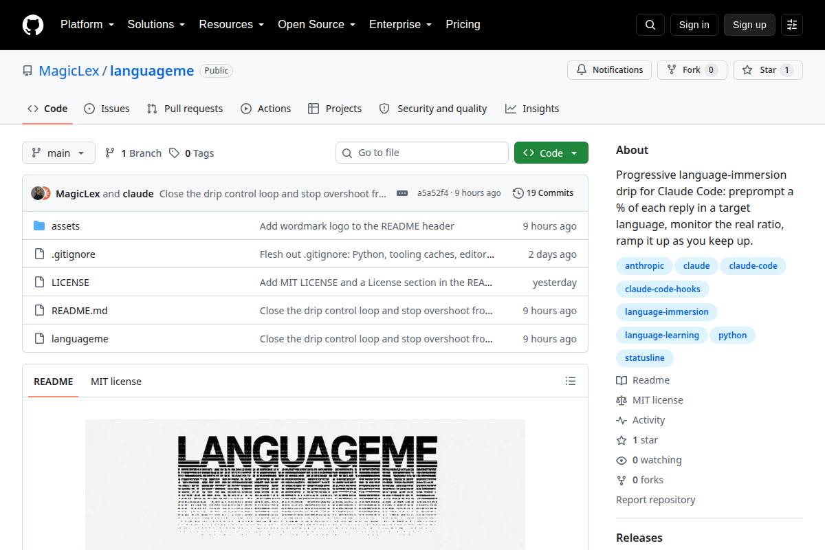 Languageme screenshot