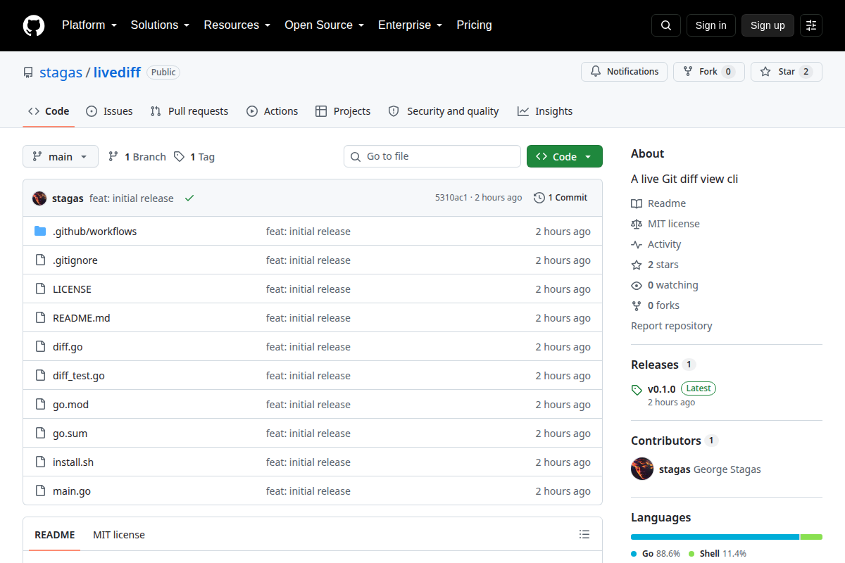 livediff screenshot
