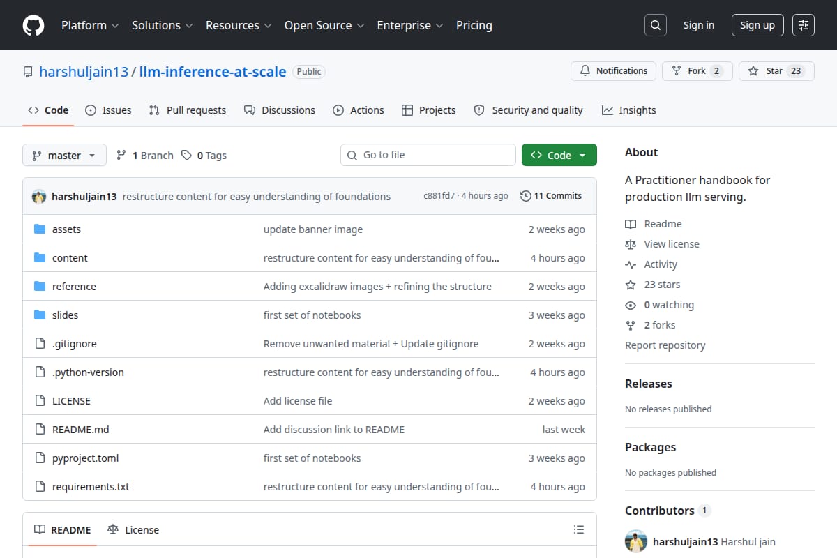 LLM inference at scale screenshot