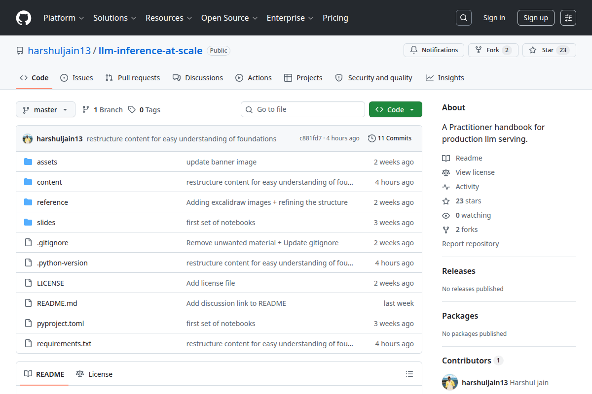 LLM inference at scale screenshot