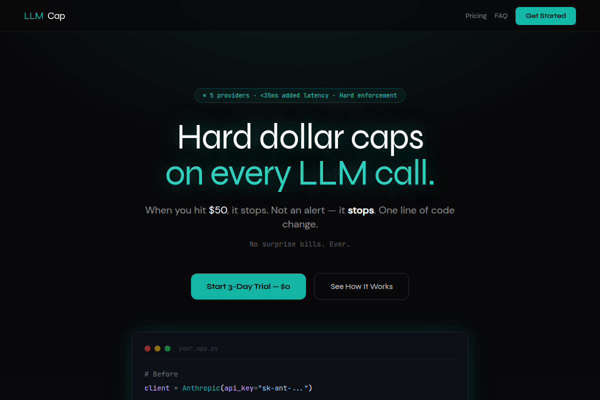 LLMCap screenshot