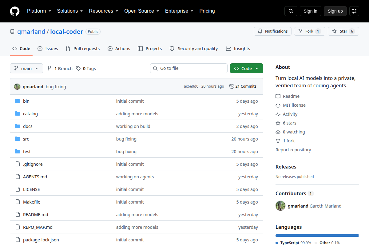 local-coder screenshot