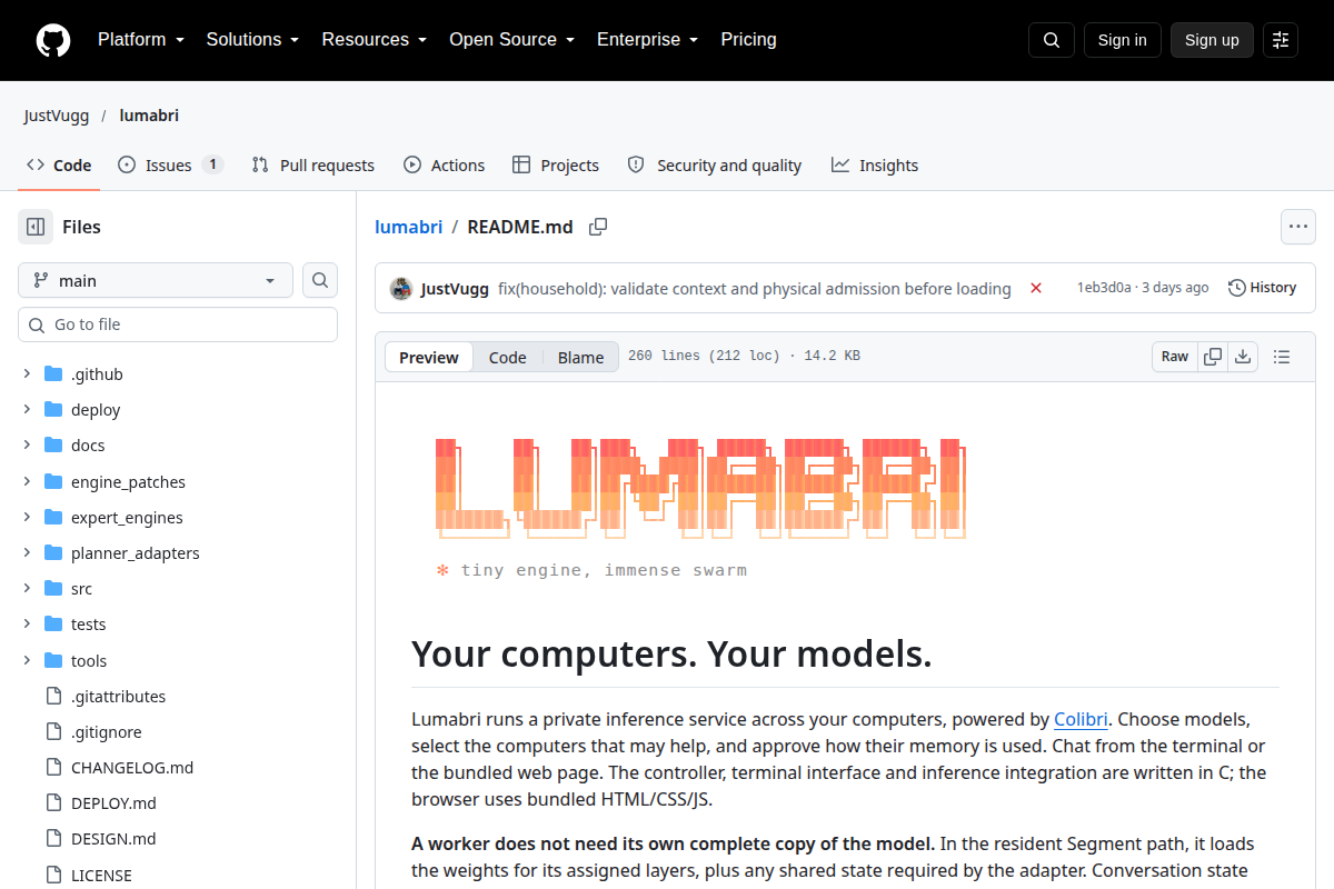 Lumabri screenshot