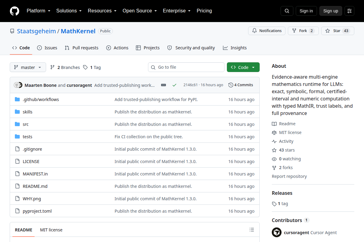 MathKernel screenshot