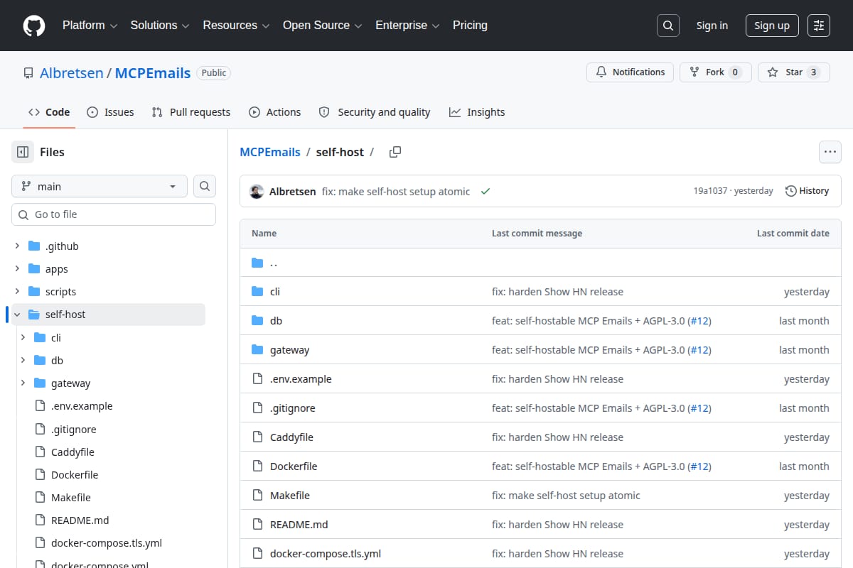 MCP Emails self-host thumbnail