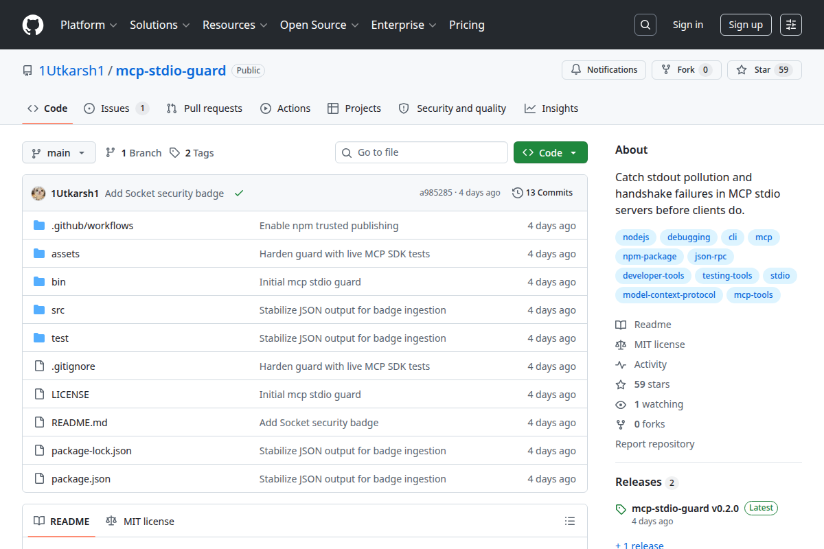mcp-stdio-guard screenshot