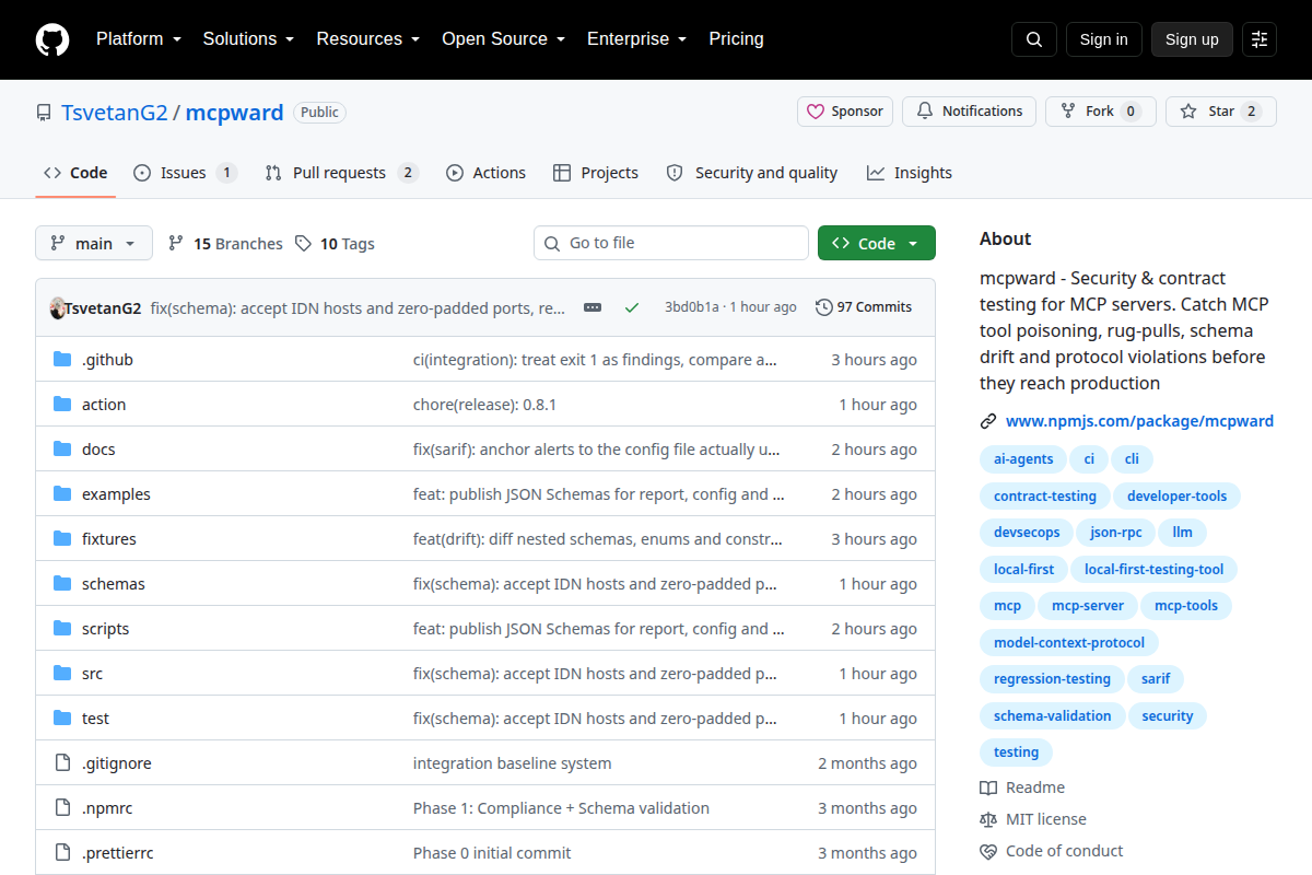 mcpward screenshot
