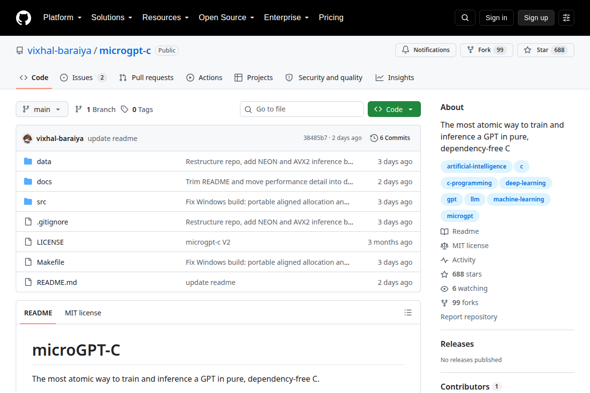 microgpt-c screenshot