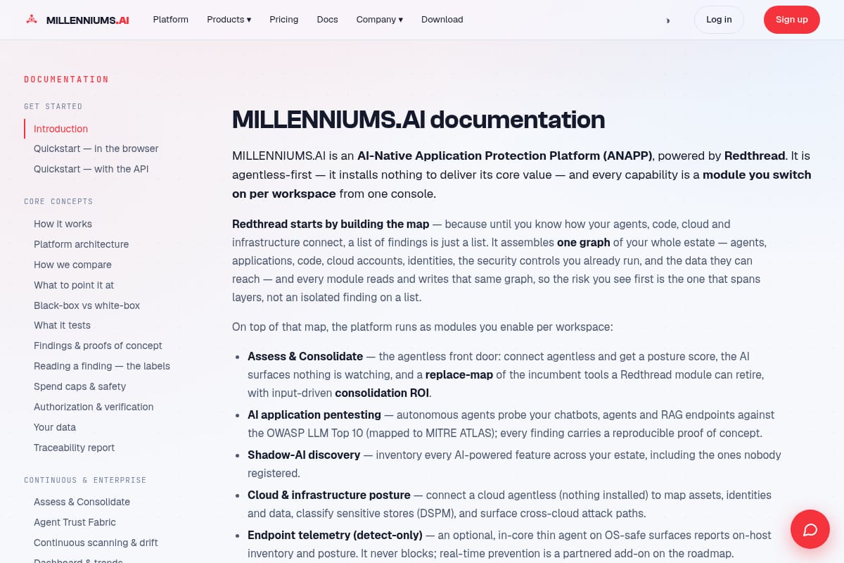 MILLENNIUMS.AI / Redthread thumbnail