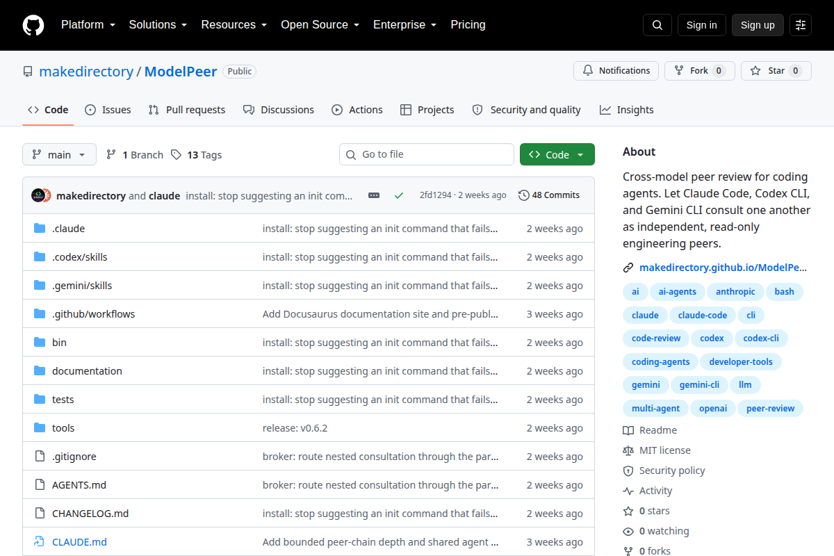 ModelPeer screenshot