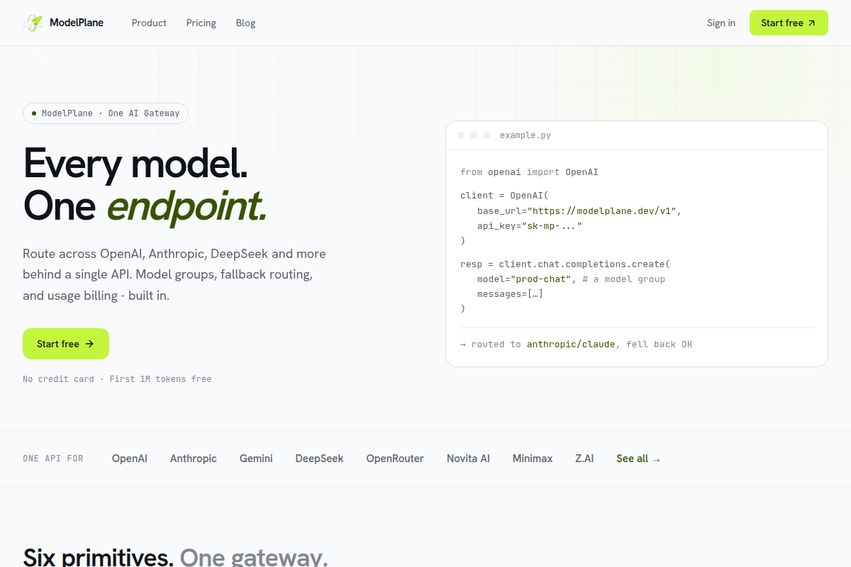 ModelPlane screenshot