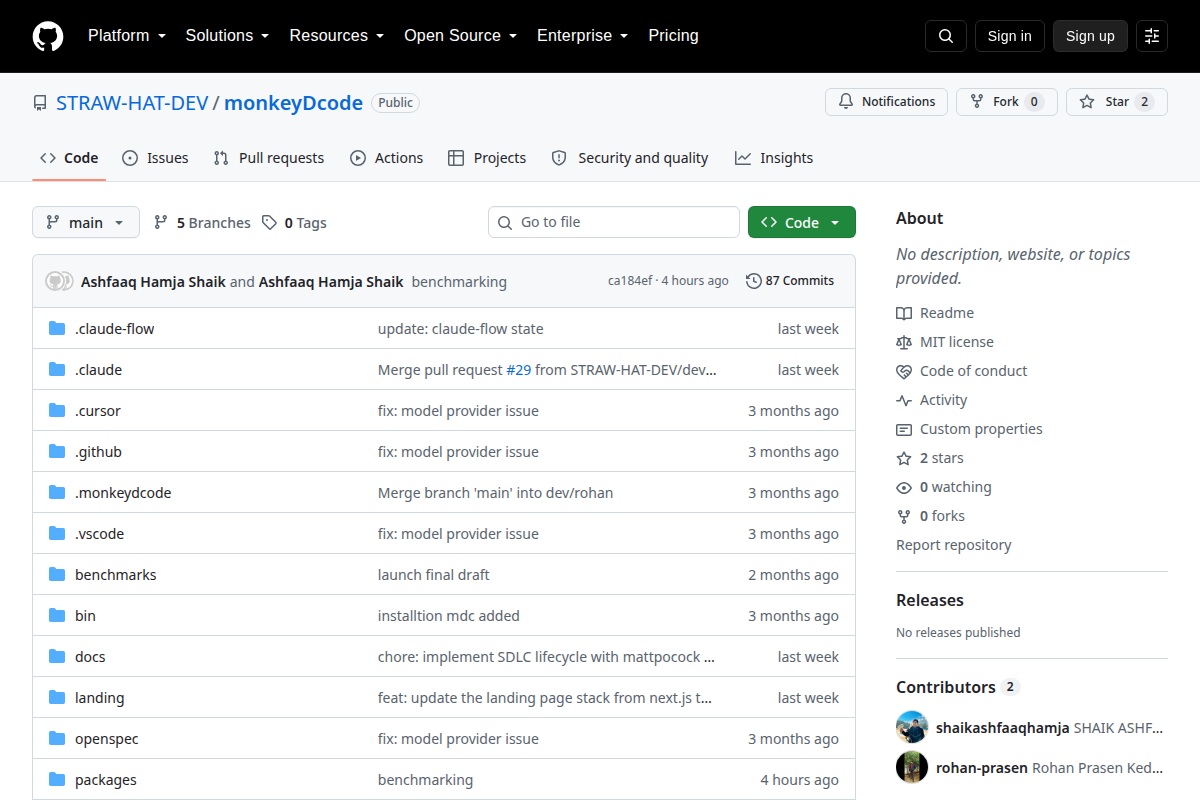 MonkeyDcode screenshot