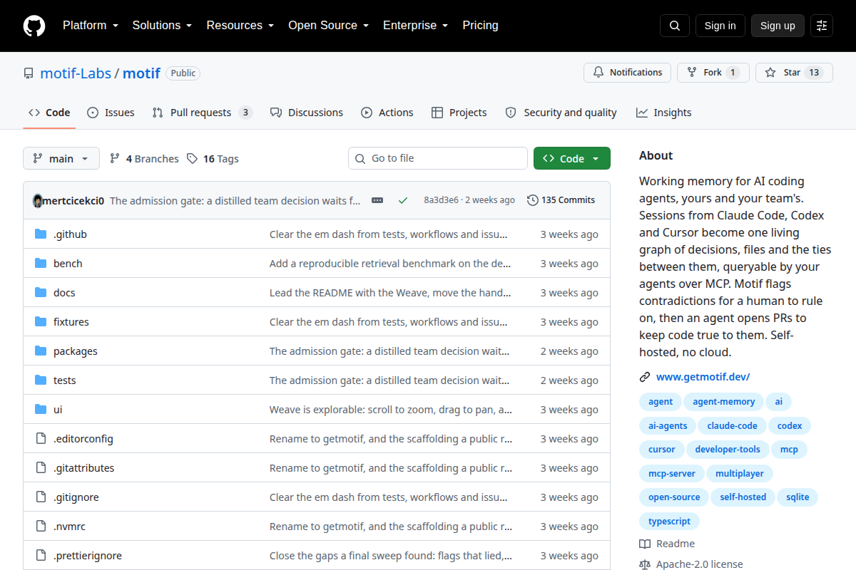 Motif screenshot