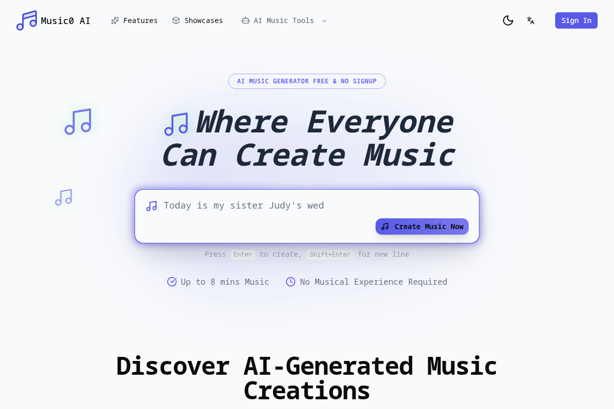 Music0 AI screenshot