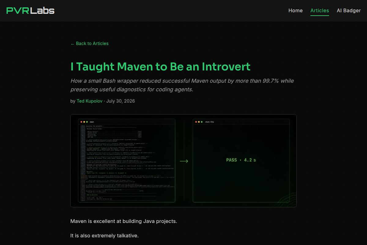 mvn-lite screenshot