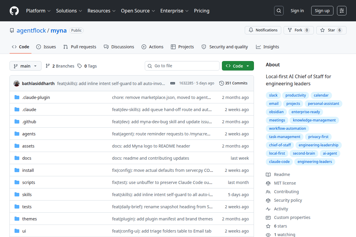 Myna screenshot