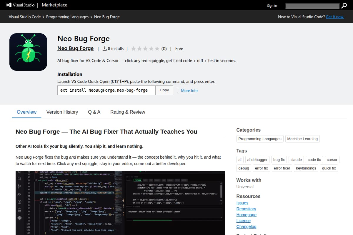 Neo Bug Forge thumbnail