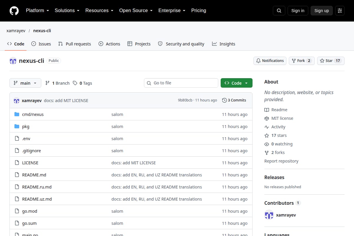 Nexus-CLI thumbnail