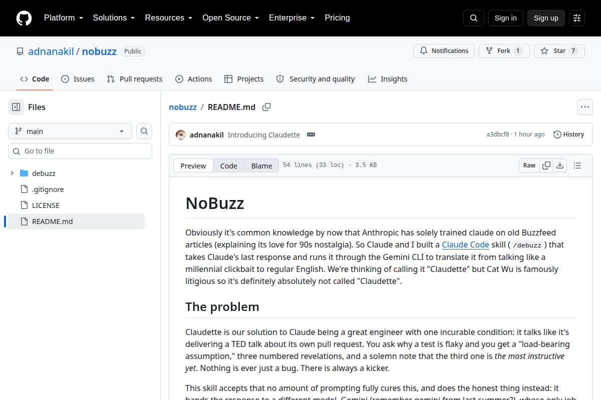 NoBuzz (Claudette) thumbnail