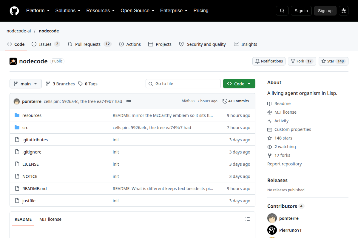 Nodecode screenshot