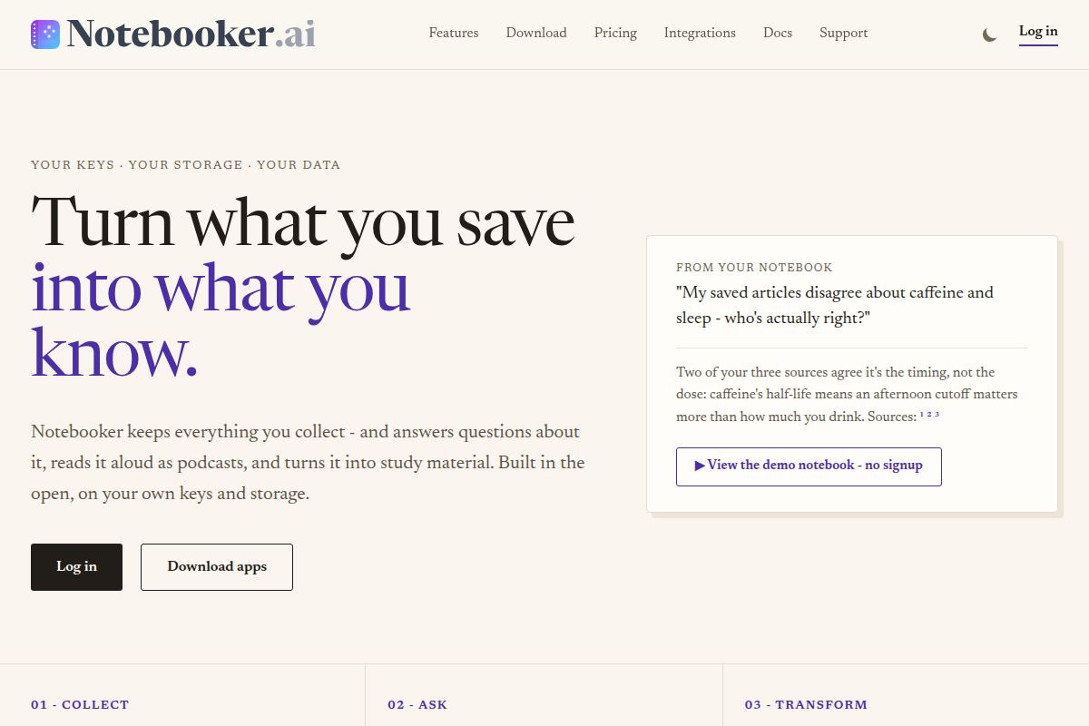 Notebooker.ai screenshot