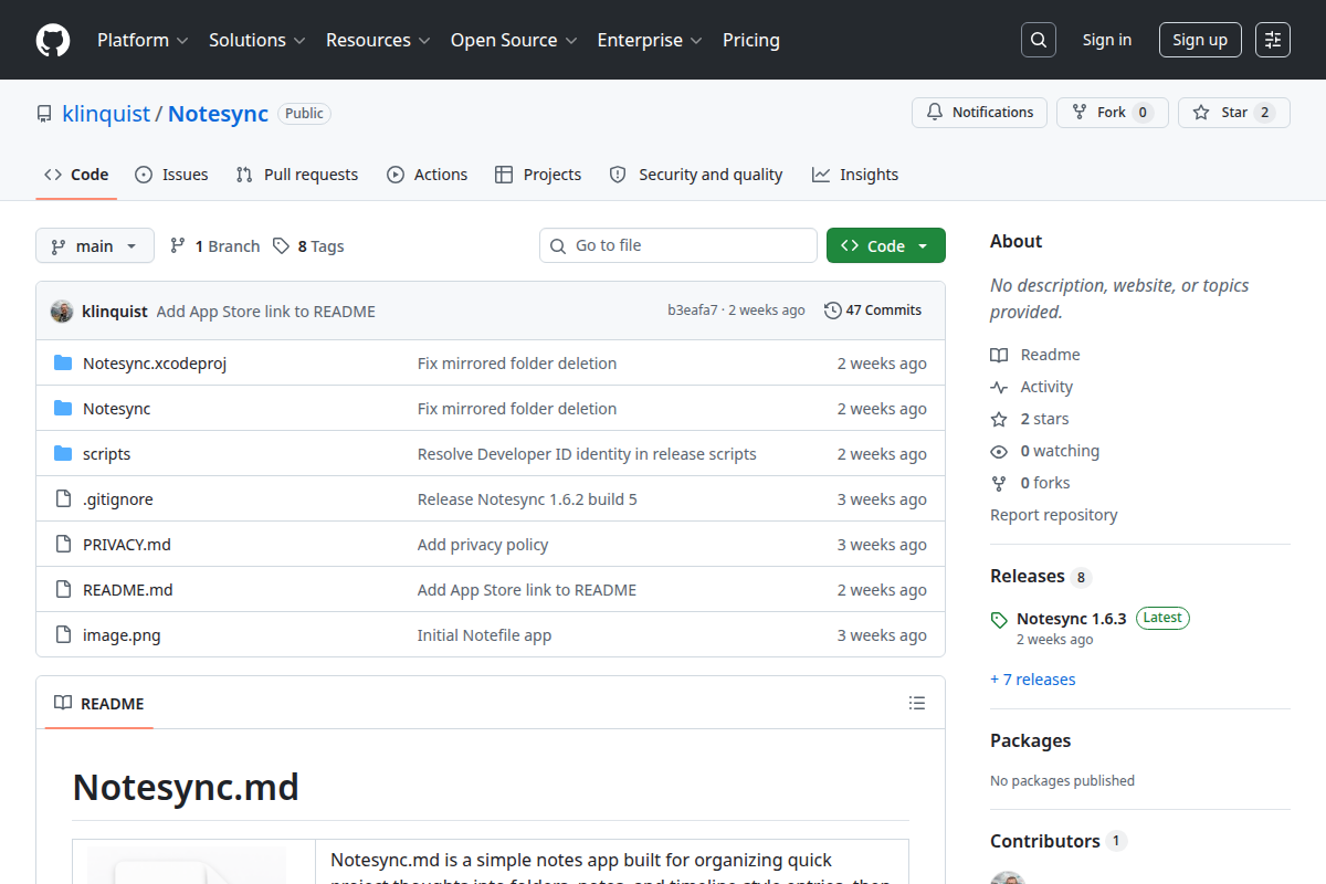 Notesync.md screenshot