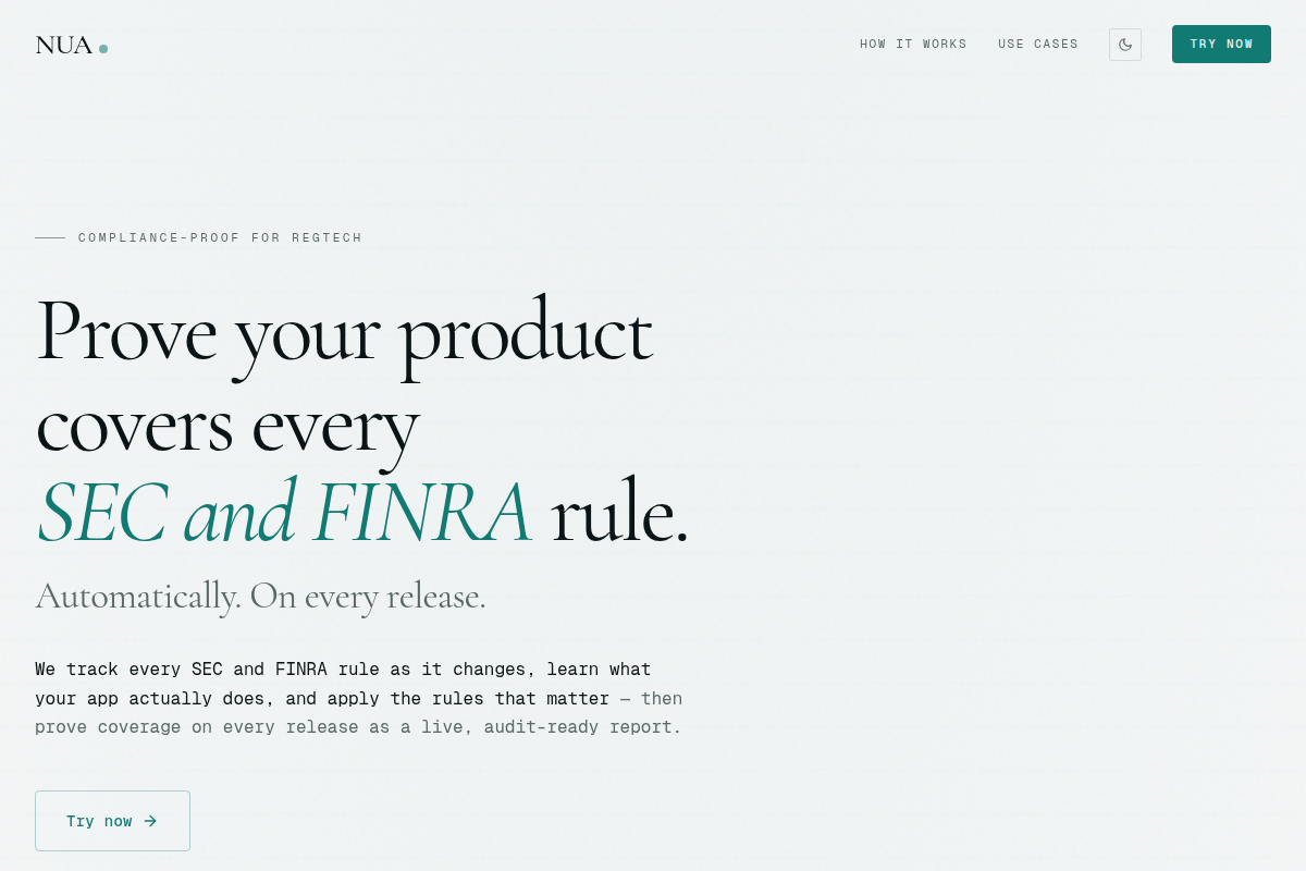 NUA screenshot