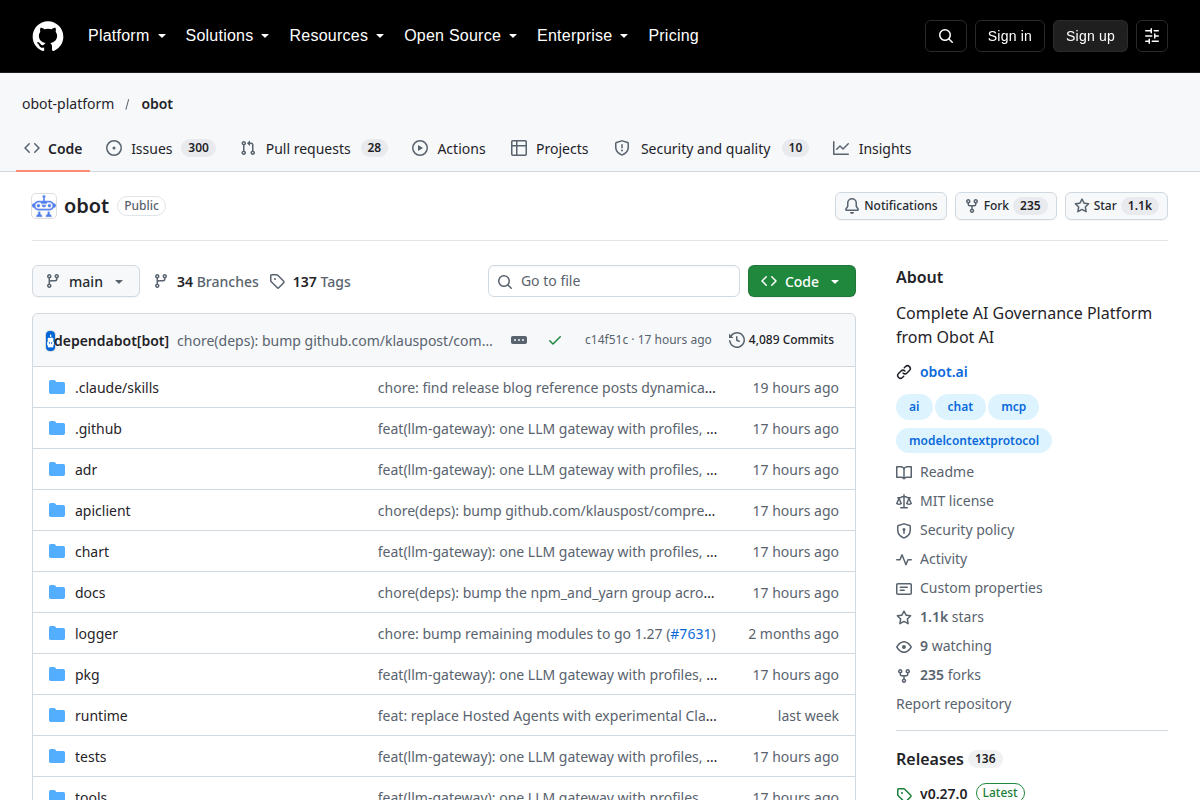 Obot screenshot