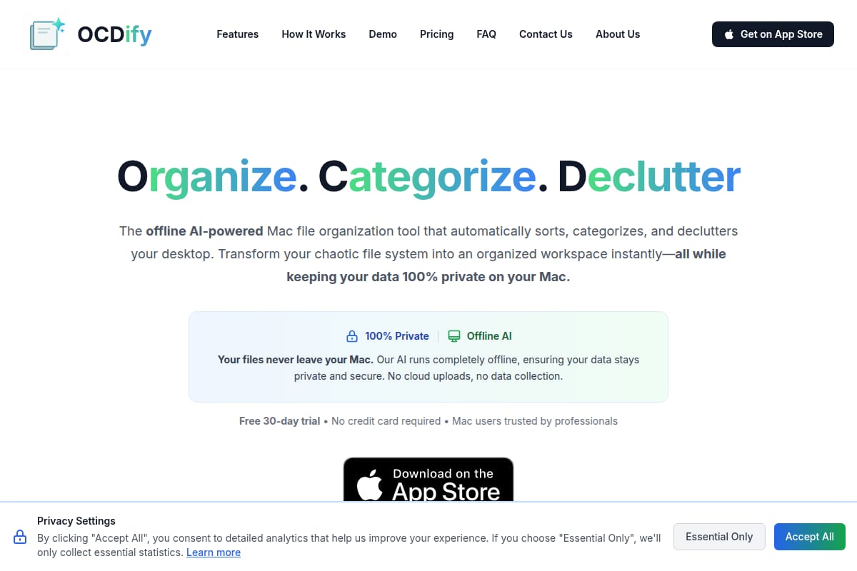 OCDify screenshot