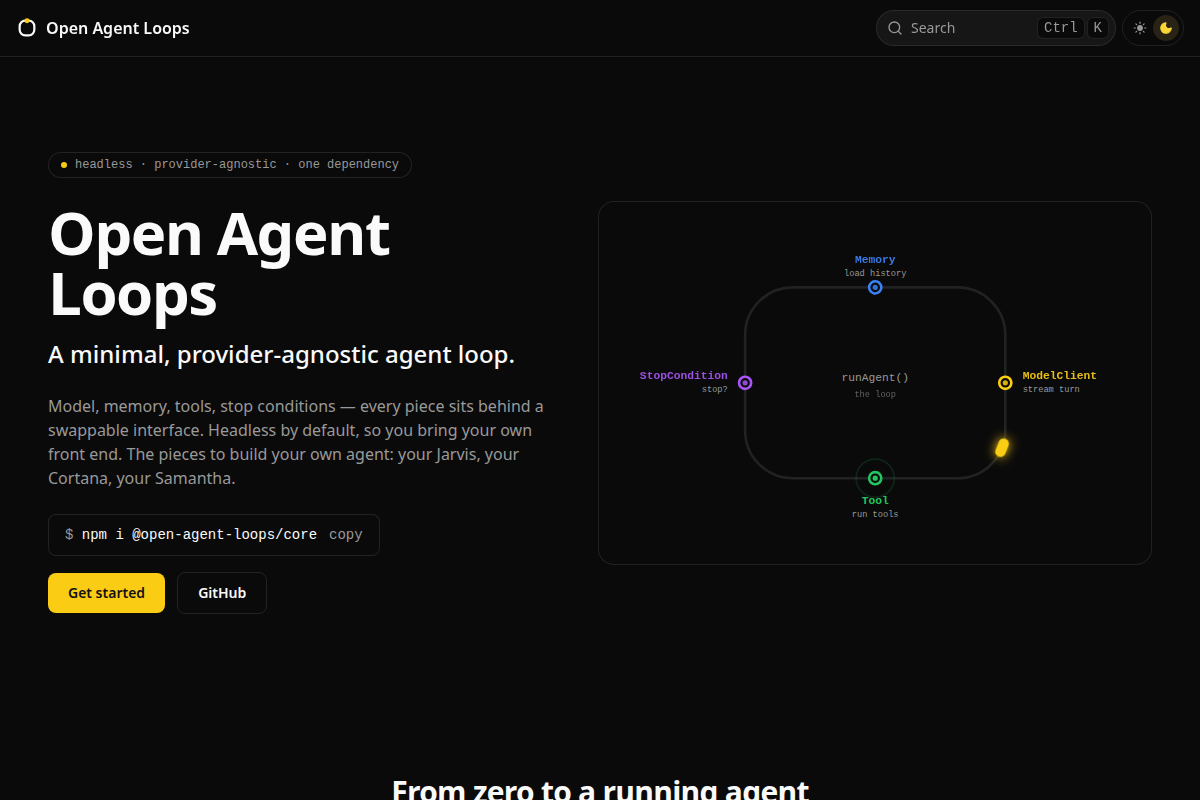 Open Agent Loops screenshot