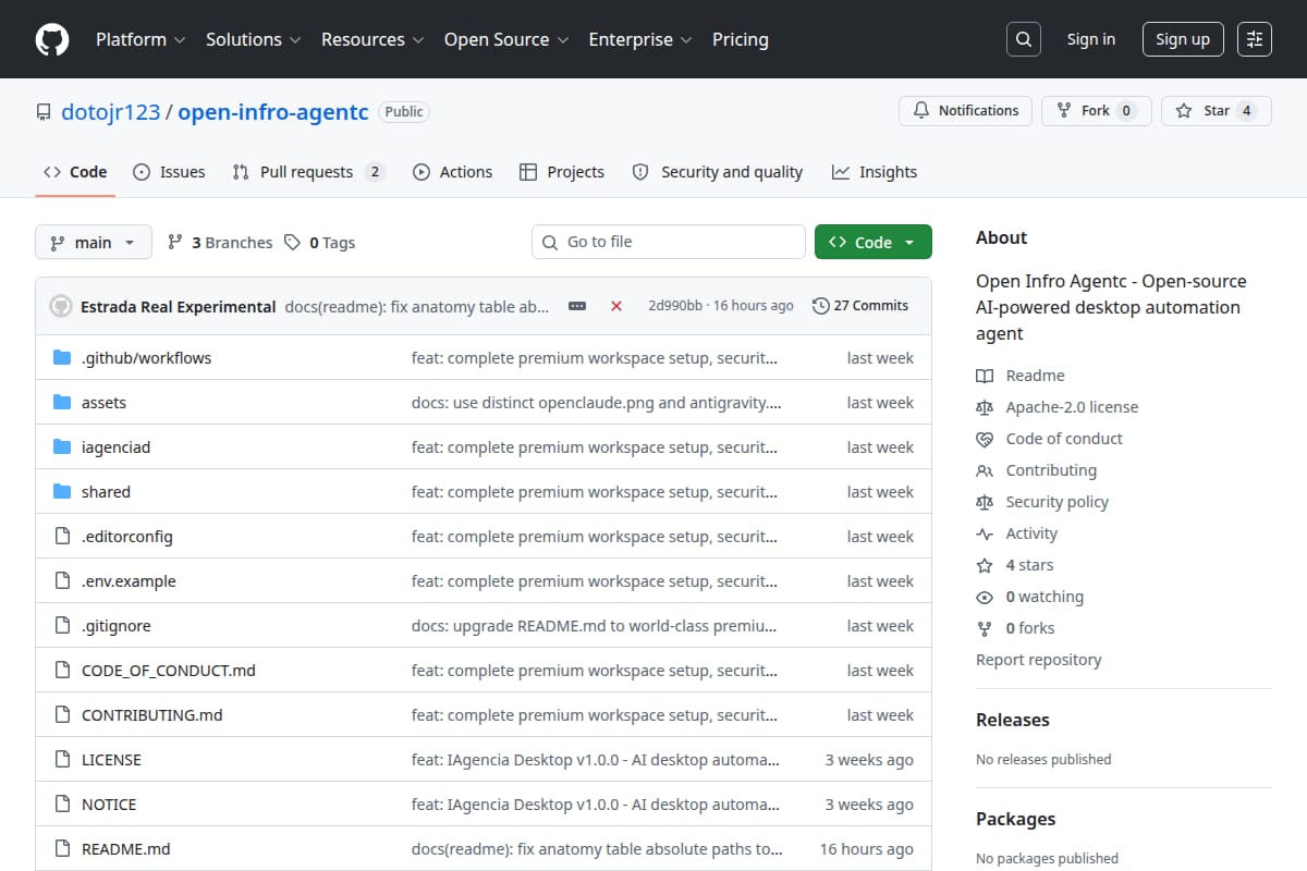 Open Infra Agent screenshot