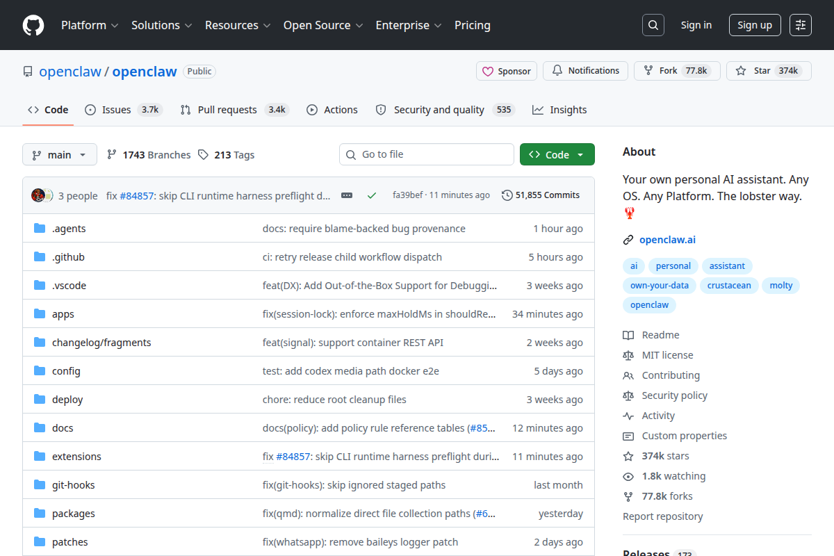 OpenClaw screenshot