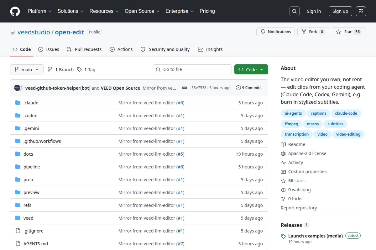 OpenEdit screenshot