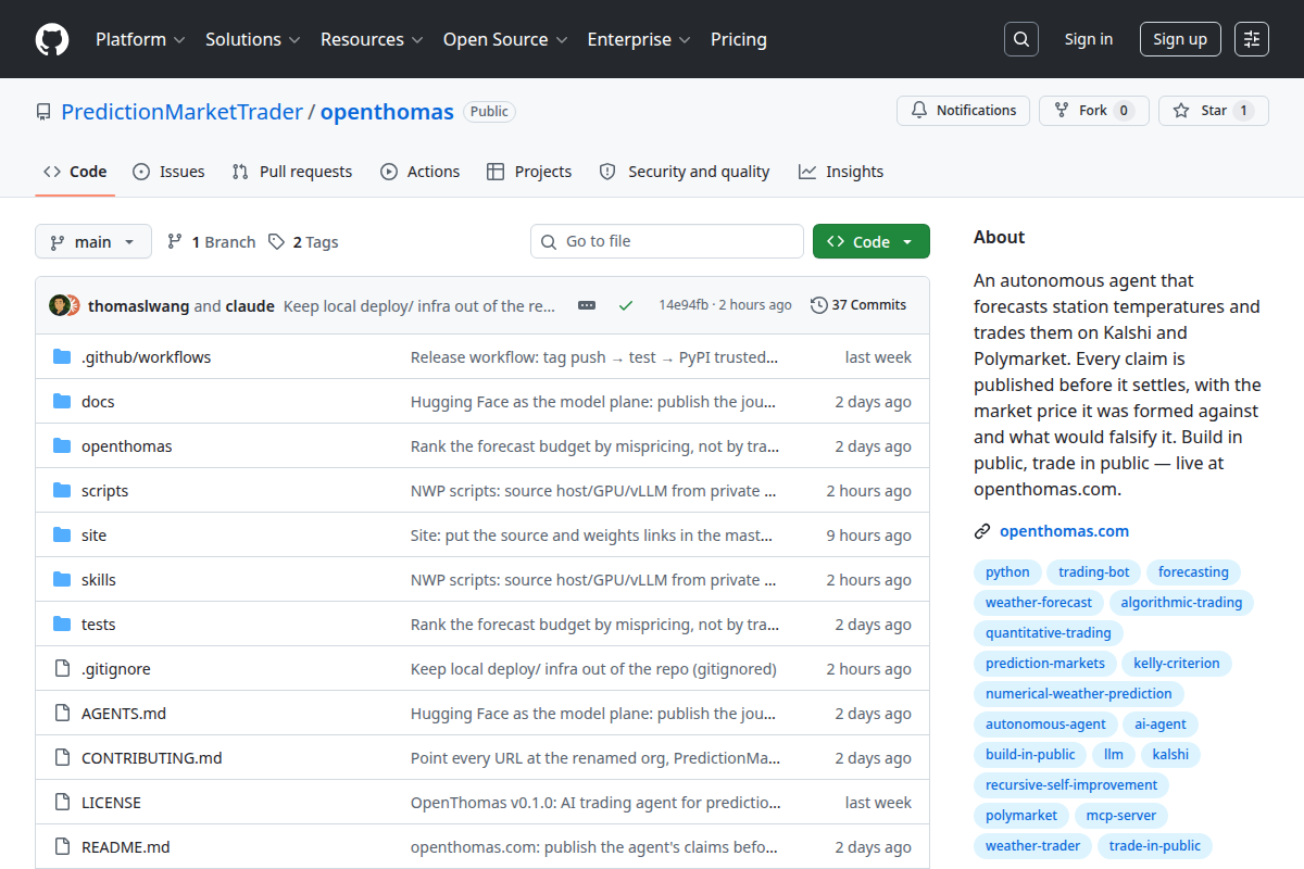OpenThomas screenshot