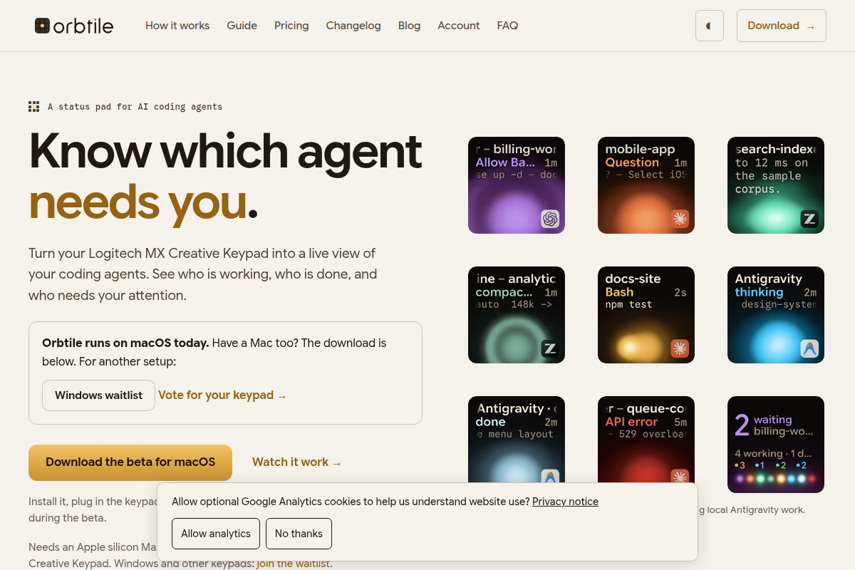 Orbtile screenshot