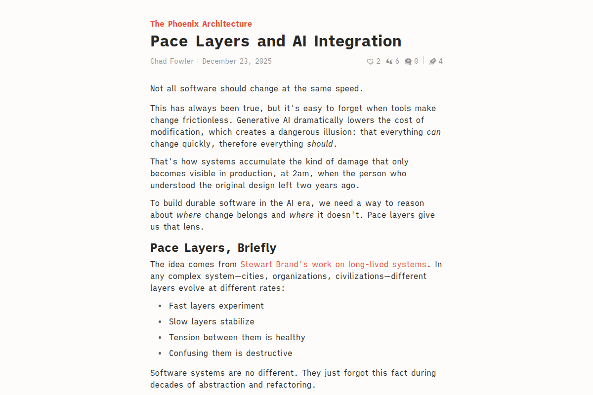 Pace Layers and AI Integration screenshot