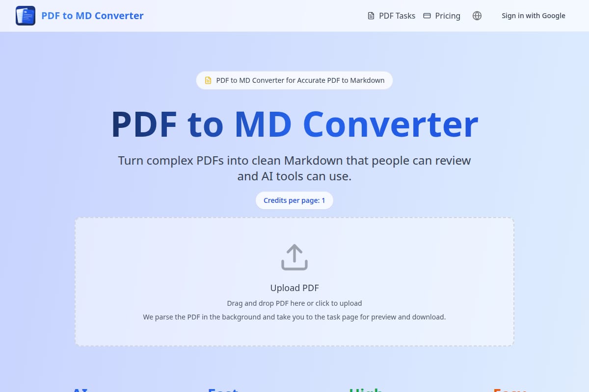 PDF to MD Converter thumbnail