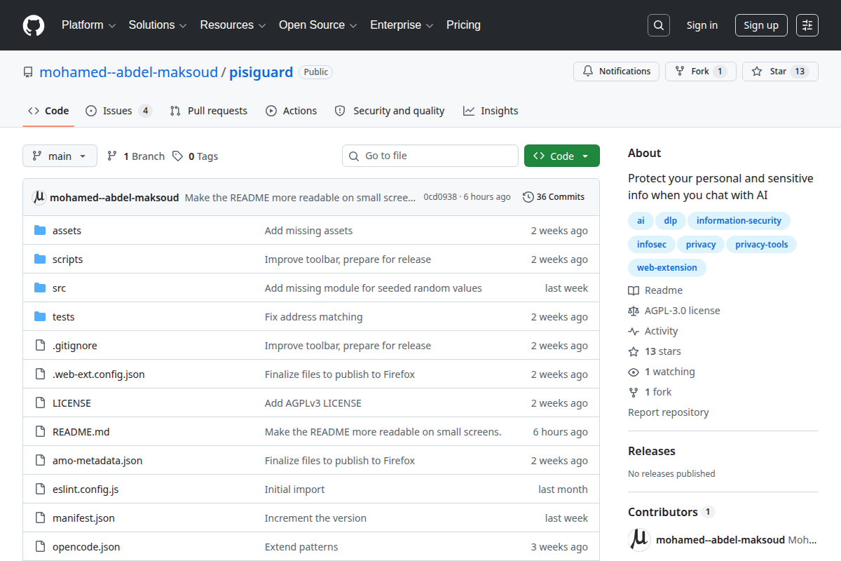 PISIGuard screenshot