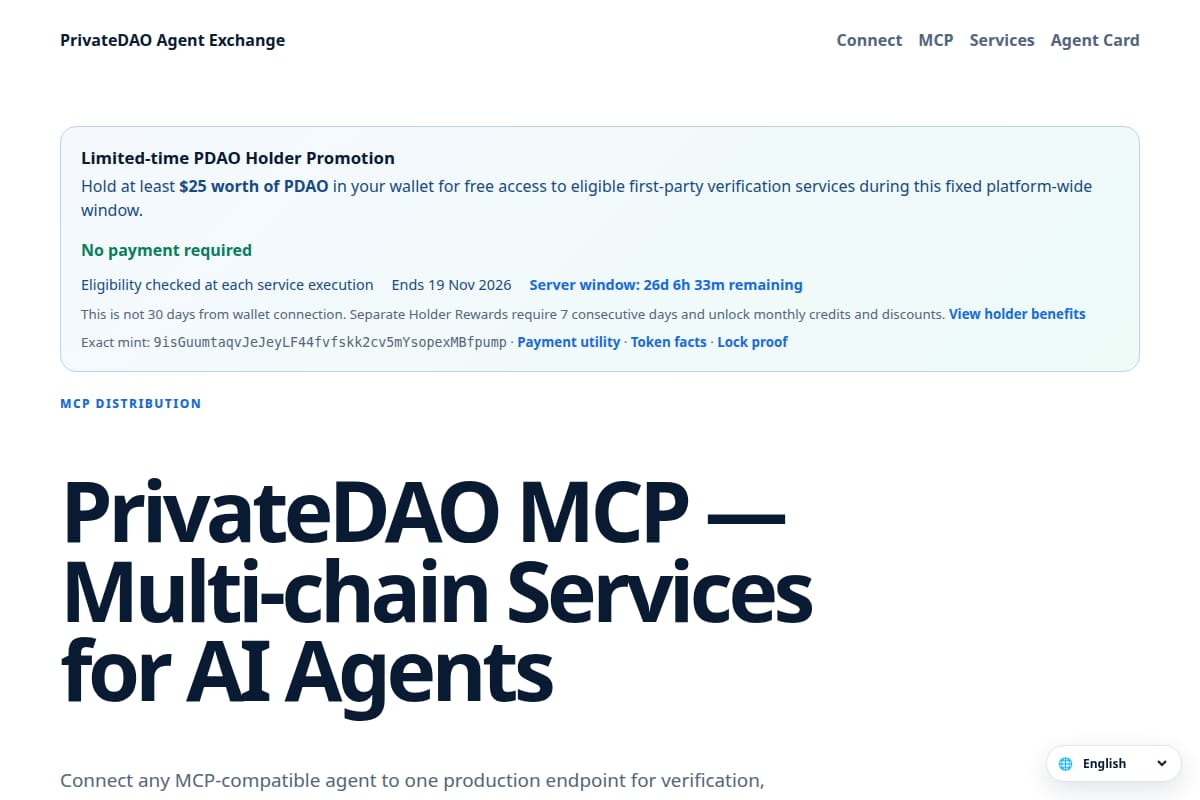 PrivateDAO Agent Exchange thumbnail