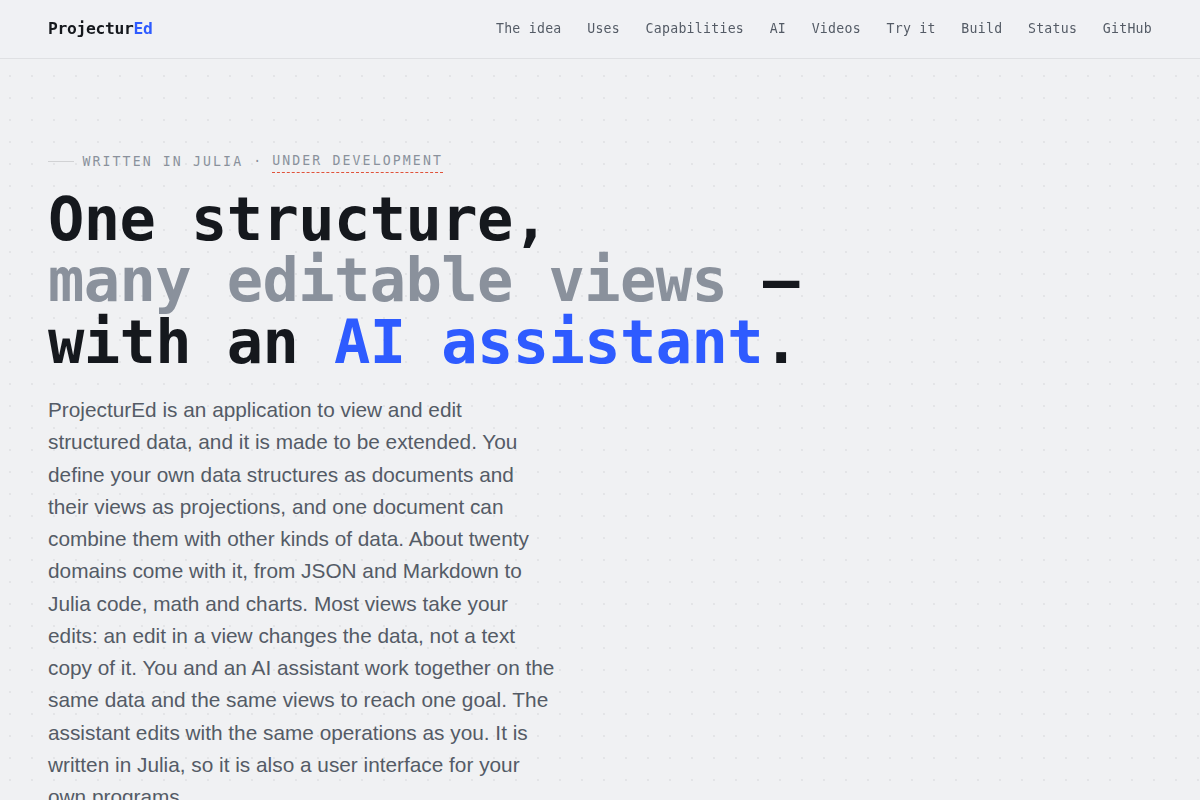 ProjecturEd screenshot