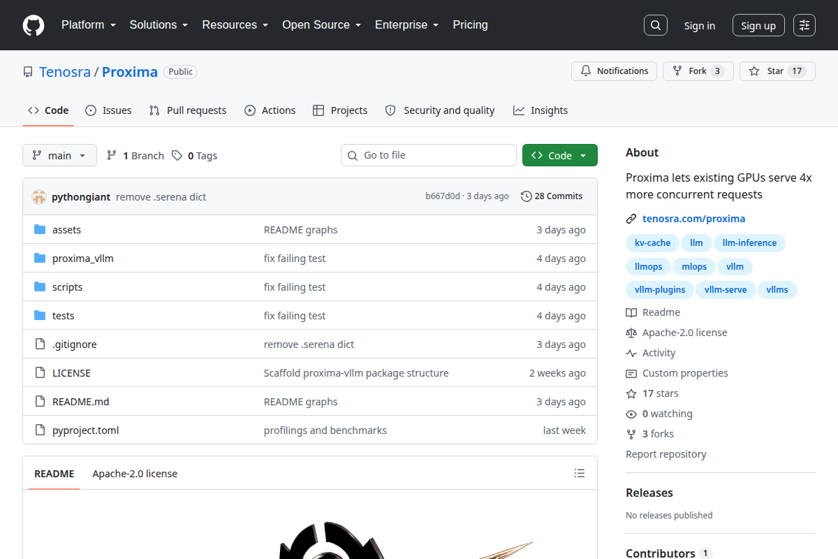 Proxima screenshot
