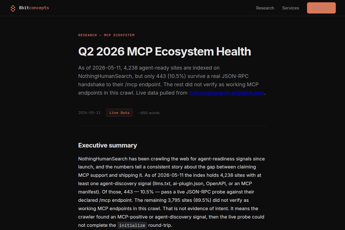 Q2 2026 MCP Ecosystem Health thumbnail