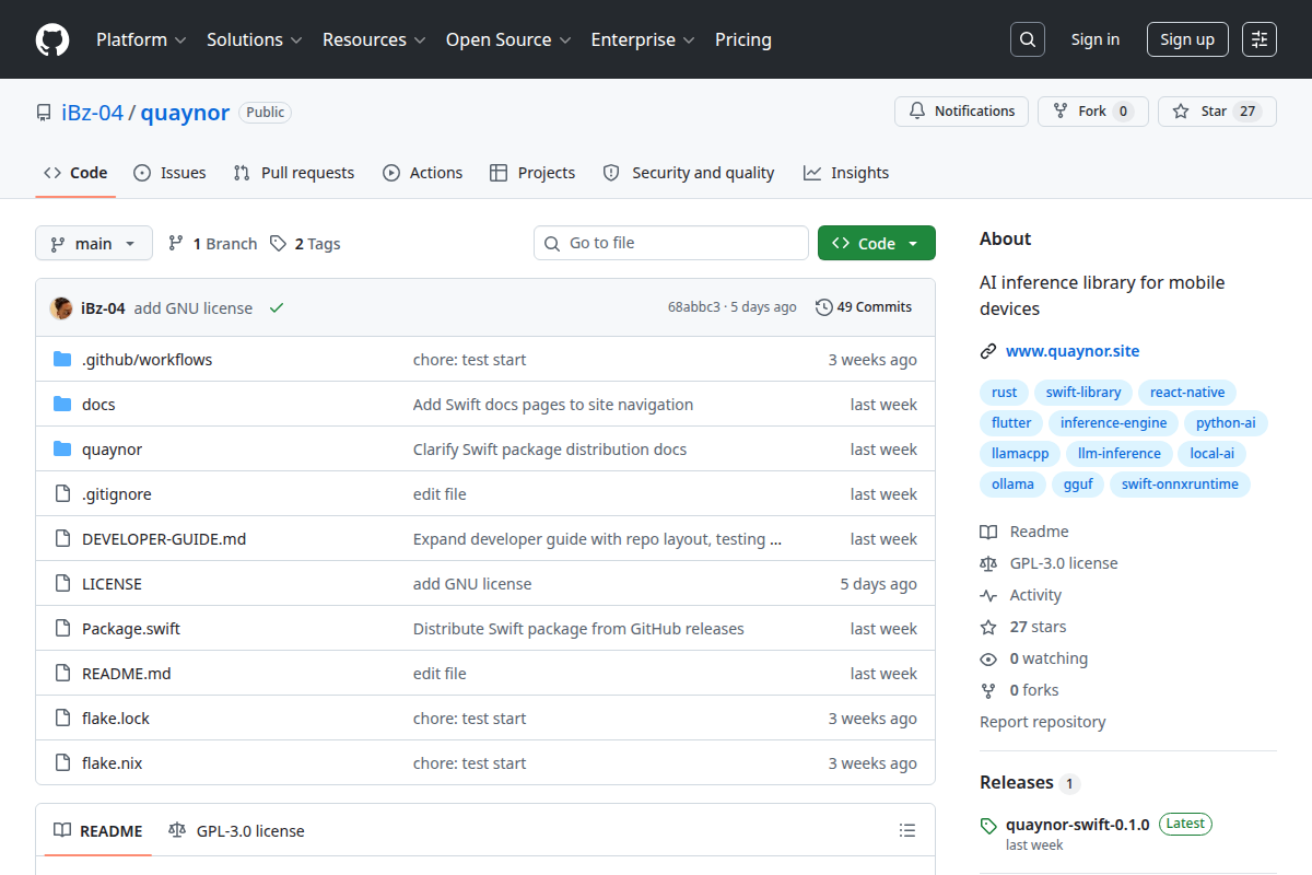 Quaynor screenshot