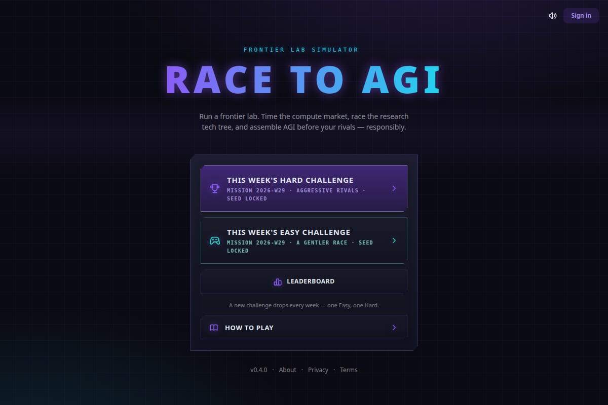 Race to AGI thumbnail