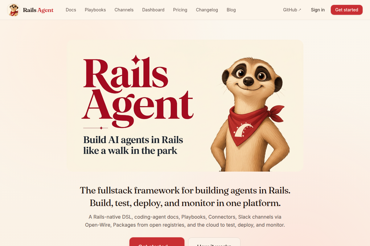 Rails Agent screenshot