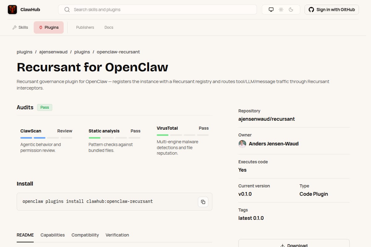 Recursant for OpenClaw thumbnail