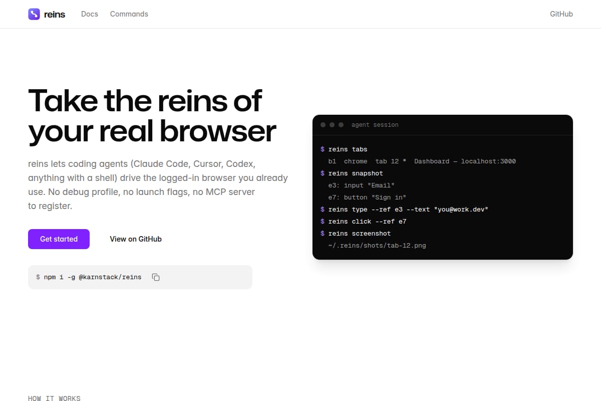 reins screenshot