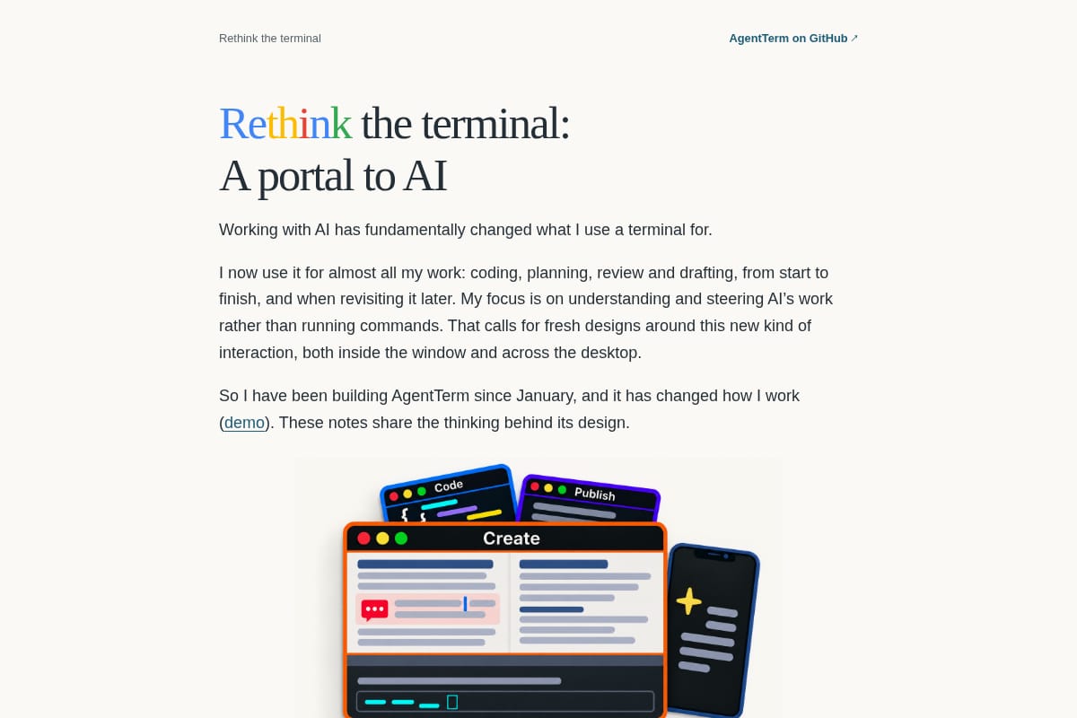 Rethink the Terminal: A Portal to AI thumbnail