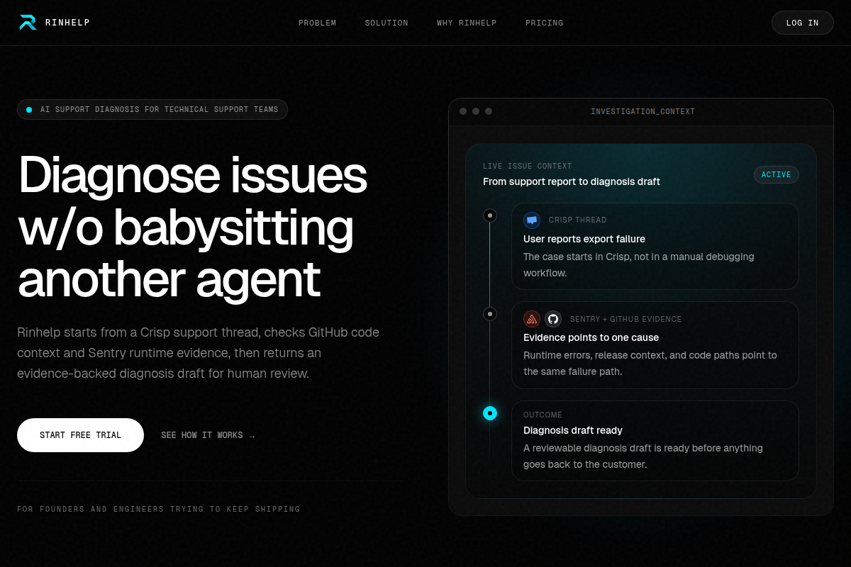 Rinhelp screenshot