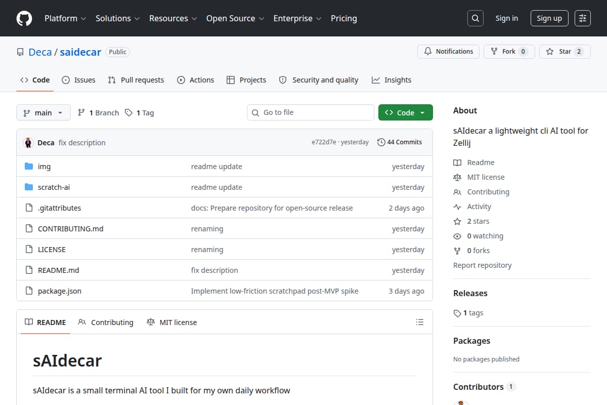 sAIdecar screenshot